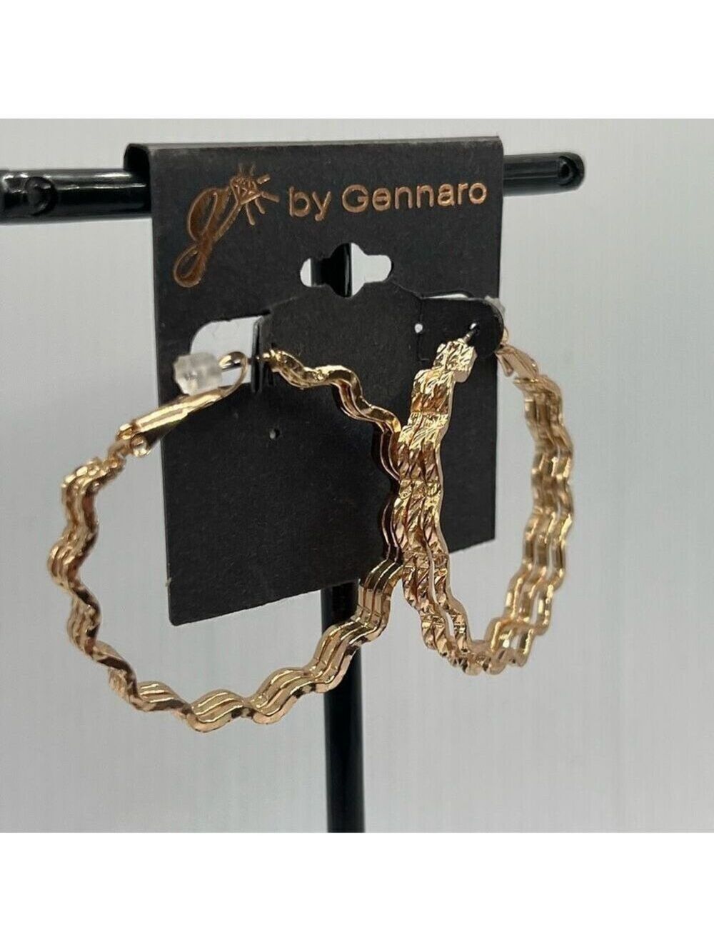 G by Gennaro GOld Triple Strand Wavey Hoop Earrings $16ea / 3 for $25